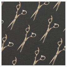 Friseur-Friseursalon mit Goldschere