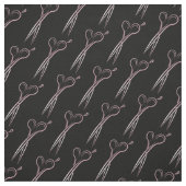 Friseur-Friseursalon mit Goldschere Stoff (Muster)