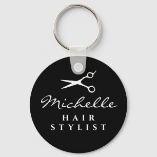 Friseur-Friseursalonschere individuelle Name Schlüsselanhänger
