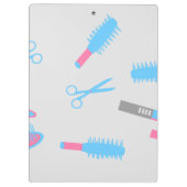 Friseur Friseuse Klemmbrett (Rückseite)