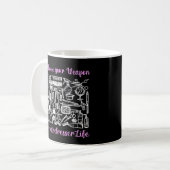 Friseur Funny Friseur Ausstattungsliste Kaffeetasse (Vorderseite Links)
