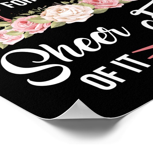 Friseur für die Friseurin - ich spiele mit Schere Poster (Ecke)