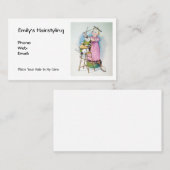 Friseur-Geschäft: Niedliches Visitenkarte (Vorne/Hinten)