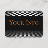 Friseur-Geschäfts-Vintages Schwarzes, weiß, Visitenkarte (Rückseite)