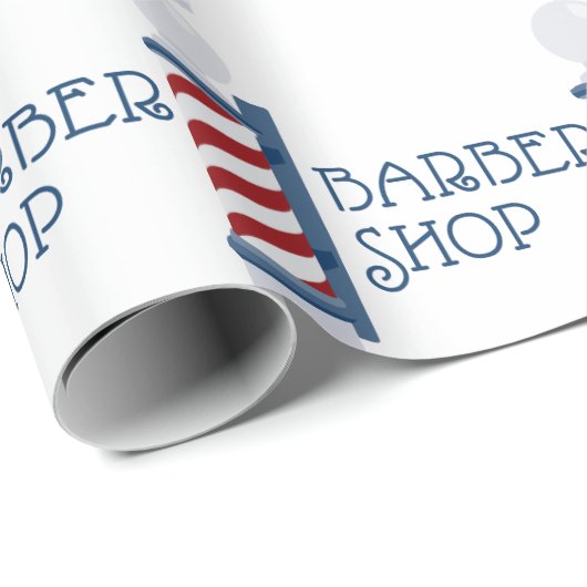 Friseur Geschenkpapier (Rolleneckpunkt)