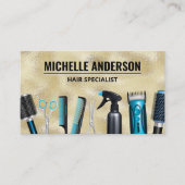 Friseur | Goldschimmer Visitenkarte (Vorderseite)