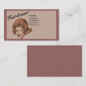 FRISEUR - GROSSE HAAR-VISITENKARTE - BERUFLICH VISITENKARTE (Vorne/Hinten)