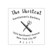 Friseur Gummistempel (Prägung)