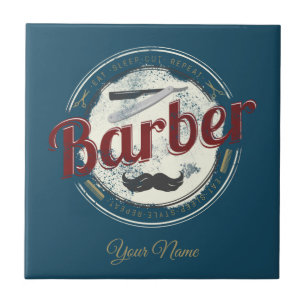 Friseur Haar Hustler Friseur Retro Hairstylist Fliese
