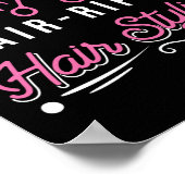 Friseur Haar-Riffic Haare Stylist Poster (Ecke)