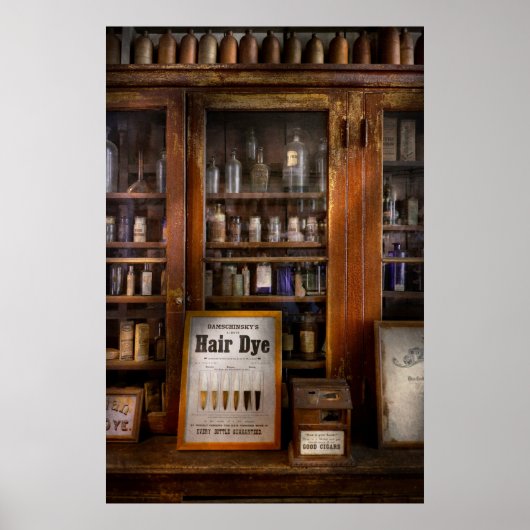Friseur - Haarfärbemittel Poster (Vorne)