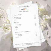 Friseur Haarnadel Blumen Flyer