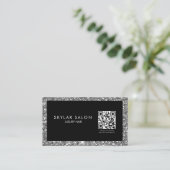 Friseur-Haarverlängerungen QR-Code Visitenkarte (Stehend Vorderseite)