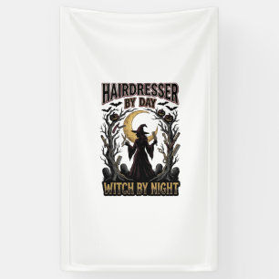 Friseur-Hexe Halloween-Stylist bei Tag Design_ Banner