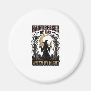 Friseur-Hexe Halloween-Stylist bei Tag Design_ Magnet