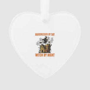 Friseur-Hexe Halloween Vintage-Salon-Shirt_1 Ornament