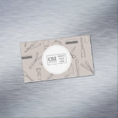 Friseur-Ikonen beruflich Magnetische Visitenkarte (Beispiel)