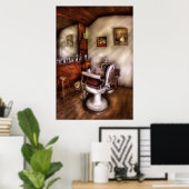 Friseur - im Friseursalon Poster (Heimbüro)