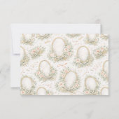 Friseur/in im Romantischen Blumensalon Dankeskarte (Rückseite)