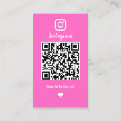 Friseur Instagram QR-Code Treuekarte (Rückseite)