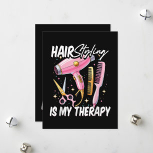 Friseur ist meine Therapie Feiertagskarte