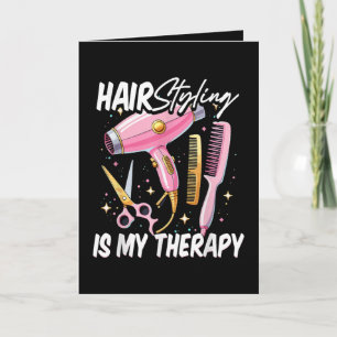 Friseur ist meine Therapie Feiertagskarte