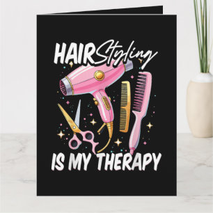 Friseur ist meine Therapie Karte
