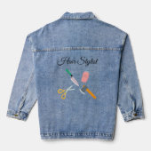 Friseur Jeansjacke (Rückseite)