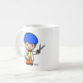 Friseur-Junge Kaffeetasse (Vorderseite Links)