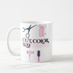 Friseur-Kaffee-Tasse 'Cut Color Slay' Kaffeetasse