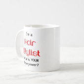 Friseur Kaffeetasse (Vorderseite Links)