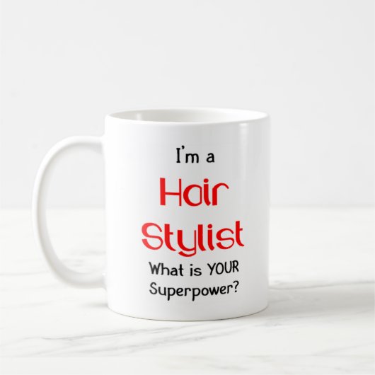 Friseur Kaffeetasse (Links)