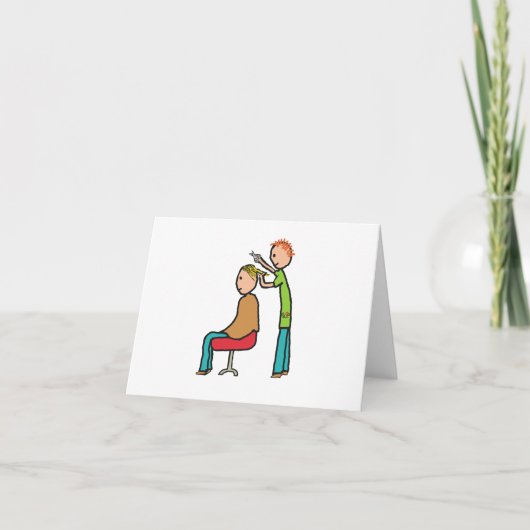 Friseur Karte (Vorderseite)