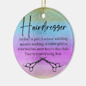 Friseur Keramik Ornament (Links)