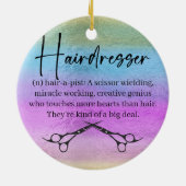 Friseur Keramik Ornament (Hinten)