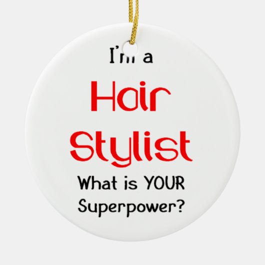 Friseur Keramikornament (Vorne)