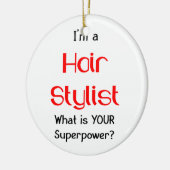 Friseur Keramikornament (Links)