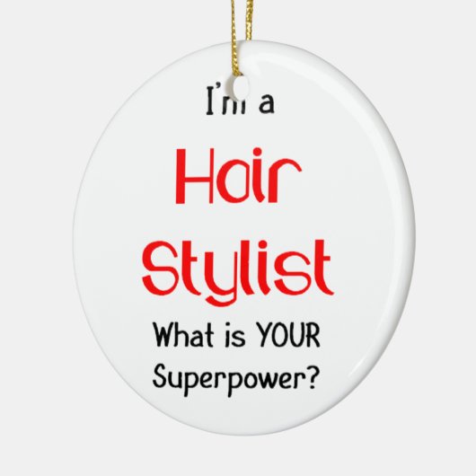 Friseur Keramikornament (Links)