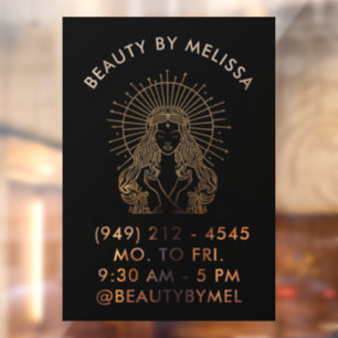 Friseur Kosmetik Nagelstudio Salon Celestial Tarot Fensteraufkleber