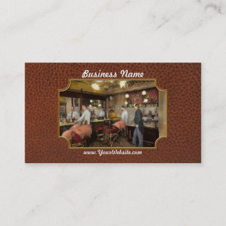 Friseur - L.C. Wiseman Barbershop, NY 1895 Visitenkarte