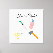 Friseur Leinwanddruck (Vorderseite)