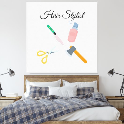 Friseur Leinwanddruck (Insitu (Schlafzimmer))