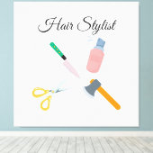 Friseur Leinwanddruck (Insitu (Holzboden))