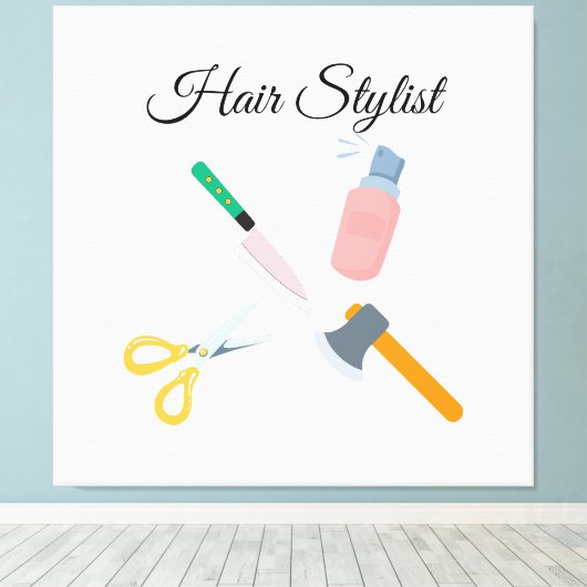 Friseur Leinwanddruck (Insitu (Holzboden))