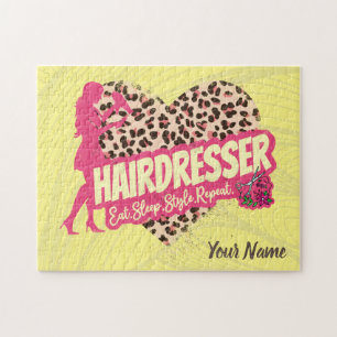 Friseur Leopard Hair Hustler Hairstylist Puzzle