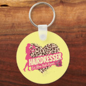 Friseur Leopard Hair Hustler Schlüsselanhänger (Vorderseite)