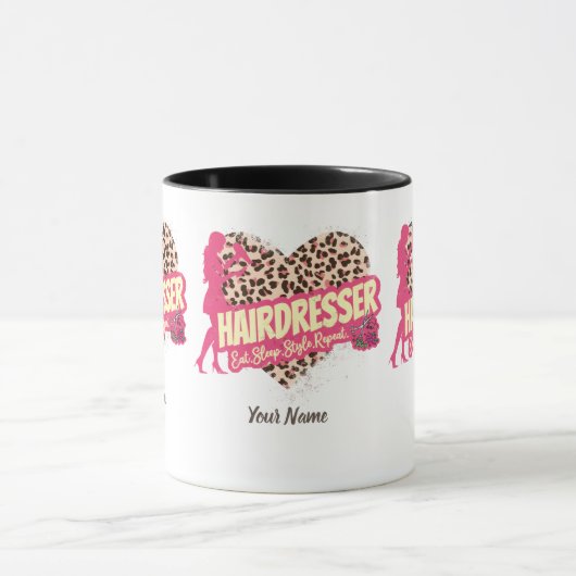 Friseur Leopard Hair Hustler Tasse (Zentrum)