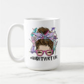Friseur Life Messy Bun Friseur Frisör Kaffeetasse (Links)