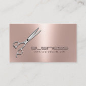 Friseur-Liste Moderne Rose Salon Terminkarte (Vorderseite)