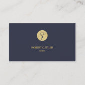 Friseur Luxus Luxus einfache Gold Marine Termin (Vorderseite)